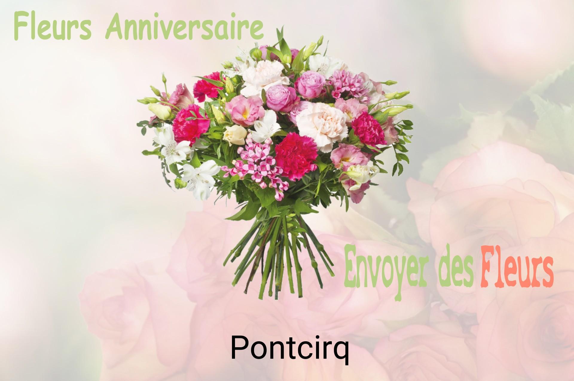 Bouquet de fleurs d’anniversaire livré à Pontcirq