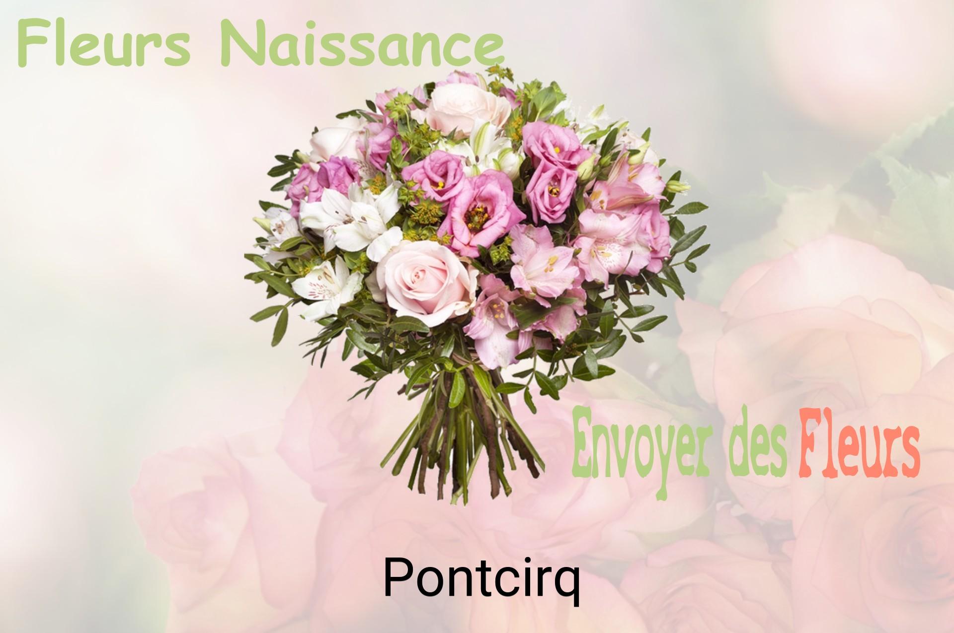 Bouquet de fleurs de naissance livré à Pontcirq